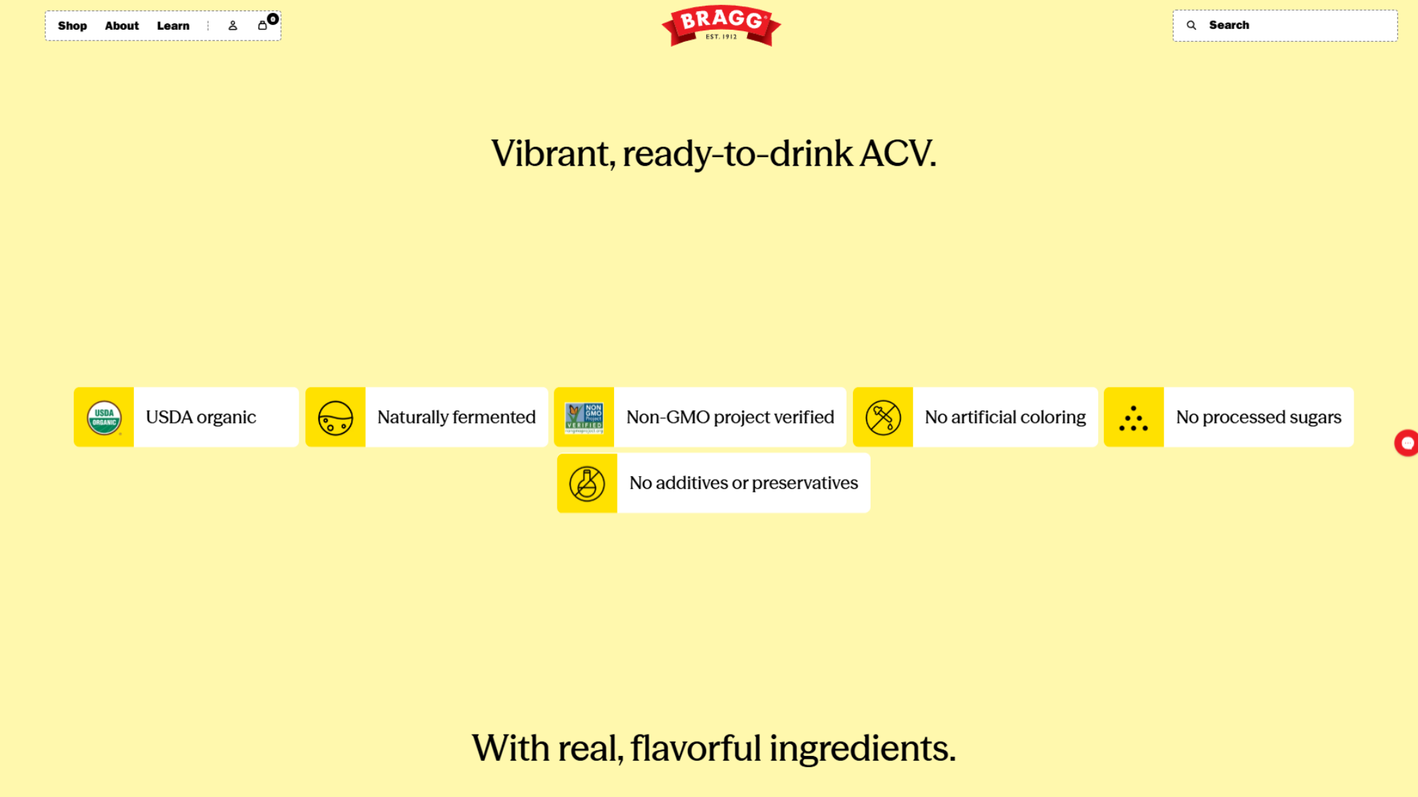 Interactive Product Benefits - Bragg Inspired